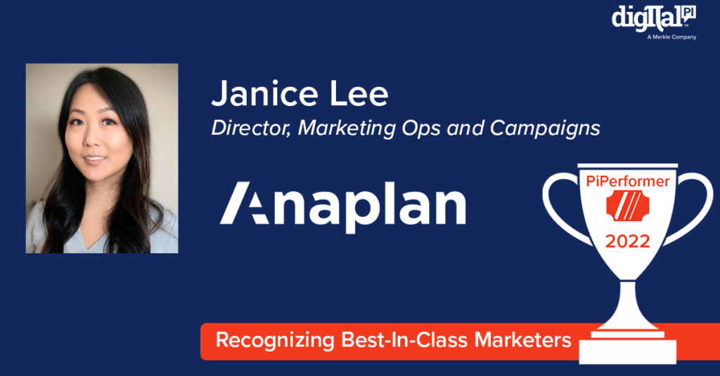 Janice Lee, Director, Marketing Ops and Campaigns, Anaplan