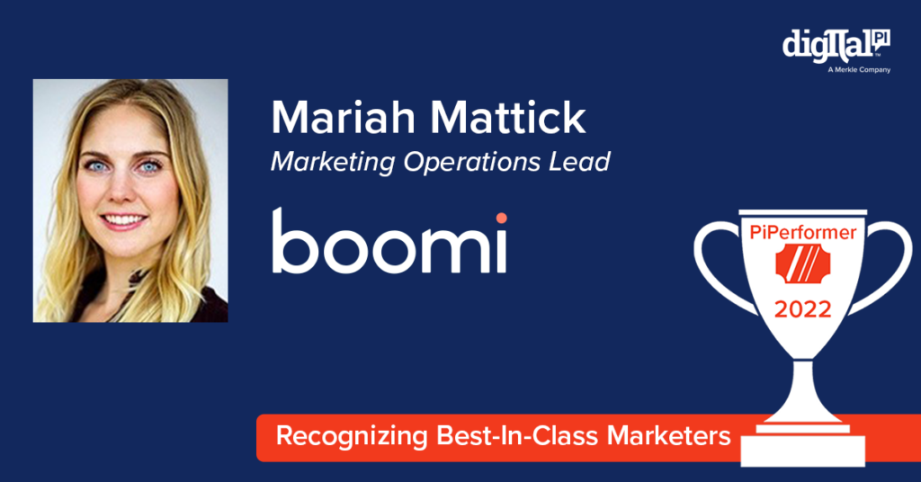 Mariah Mattick, Marketing Operations Lead, boomi